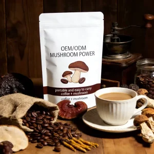 OEM ODM Private Label Instant Ganoderma Coffee Neutral Taste Sugar Free Spices Herbs Blend Food Grade Halal Certified