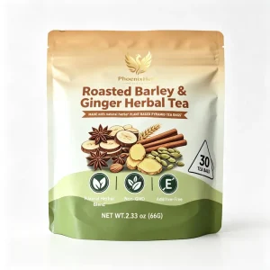 OEM ODM Roasted Barley Ginger Herbal Tea 30 Bags Bulk Private Label