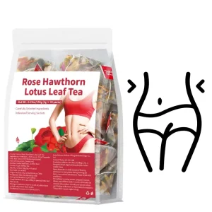 OEM ODM Rose Hawthorn Lotus Leaf Tea Bag Digestive Support Natural Herbal Slimming Mixed Tea Beverage Suitable for Daily Use