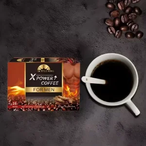 OEM ODM Yefra Premium Caffeinated Neutral Taste Black Maca Instant Coffee for Men Box Packaging