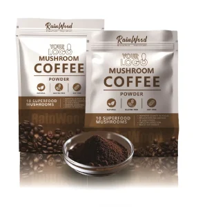 OEM Organic Instant Mushroom Coffee Blend Powder Natural Mushroom Coffee Powder