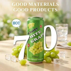 OEM Private Label 250ml Alu Canned Carbonated Drink With Strawberries Green Grapes Grapefruit Mango Flavor HALAL Certification