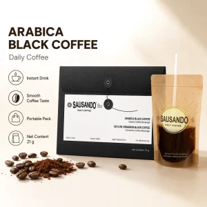 OEM Private Label Arabica Black Coffee Ceylon Cinnamon Instant Coffee Beverage Sachet Powder for Weight Management and Daily