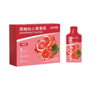 OEM Private Label Manufacturer Custom Beverage Grapefruit Cactus Pulp Oral Liquid for Beverage Processing