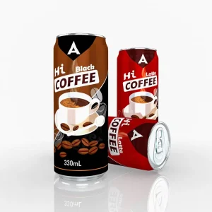 OEM Private Label Ready to Drink 250ml 330ml Canned Vitamin Ice Coffee Energy Drink Slimming Latte Coffee