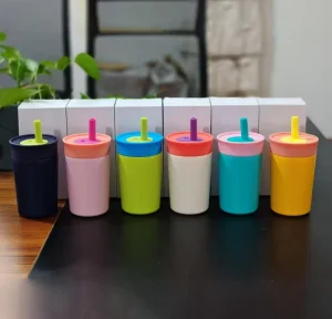 OW12 12 Oz Insulated Kids Tumbler with Leak Proof Straw for Travel and School Durable Stainless Steel Water Bottle