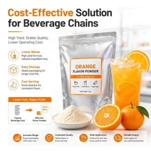 Orange Flavor Powder Fast Reliable Global Delivery Base Instant Beverage Mix Private Label Oem Odm Service Top
