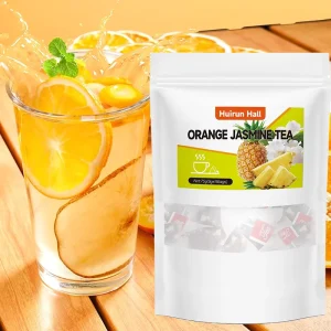 Orange Jasmine Herbal Tea Gift Box 15 Pyramid Bags 5g Fruity Floral Blend Natural Relaxation Drink