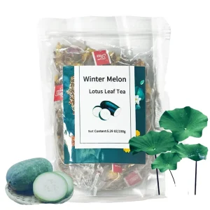 Organic Blended Herbal Winter Melon Lotus Leaf Flavored Tea Bags with Chrysanthemum for Oil Cleansing Health