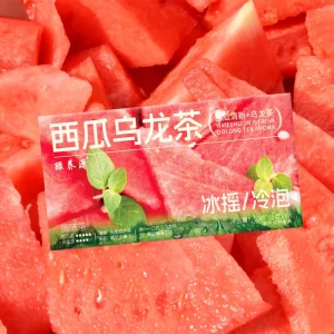 Organic Blended Summer Ice Rock Cold Brew Iced Tea Watermelon Flower Tea Bags Vacuum Pack Box Bulk