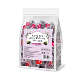 Organic Bulk Boxed Hot Ginseng Tea Wolfberry Kidney Tea Solid Health Energy Booster Kidney Cleansing Detoxification Black Tea