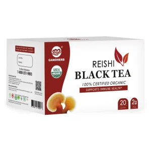 Organic Certified Factory Supply Black Instant Herbal Tea With Reishi Ganoderma Extract