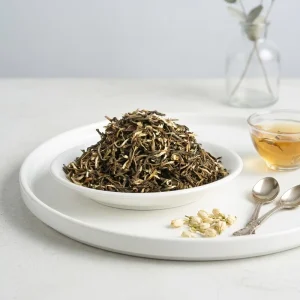 Organic China Loose Leaf Green Tea Natural Jasmine Scented Spiral Shapes Bag 500g