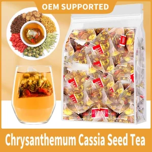 Organic Dandelion Chrysanthemum Flower Cassia Tea Bag Liver Detox Protection Health Boosting Herbal Blend Tea Eyesight 5g pack