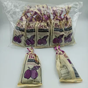Organic Dried Plum Sweet Snack Preserved with Salt Gift Packing