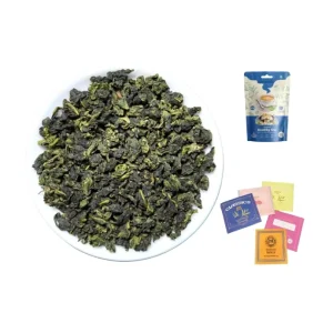 Organic Fermented Sandy Green Tie Guan Yin Oolong Tea Bulk Loose Leaf Fresh Orchid Aroma Sweet Light Box Sachet