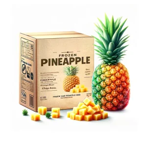 Organic Frozen Pineapple Pulp IQF Sweet Fresh Taste Bulk Fruit Puree for Juice Dessert Bakery