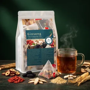 Organic Ginseng Ten Treasures Tea Chinese Natural Herbal Cleanse Detox for Women & Men 6 Precious Ingredients