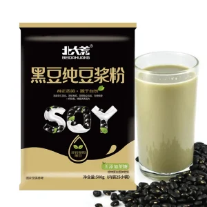 Organic Green 40% High Protein Non GMO Pure Black Bean Milk Powder 500g Bag Instant
