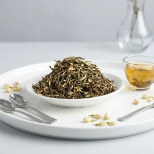 Organic Health Tea Fresh Bulk China Loose Leaf Green Tea Natural Jasmine Scented Spiral Shapes Bag 500g