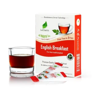 Organic Instant Fresh Black Tea Health Life Drinks English Breakfast Black Tea 10 Sachets Box