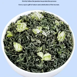 Organic Loose Leaf Jasmine Green Tea Eco Friendly Production Process