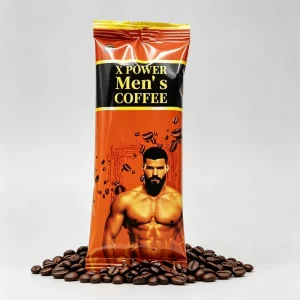 Organic Maca Extract Instant Black Coffee for Men Healthy Herbal Supplement with Epimedium Ginseng Maca Man X Power Coffee