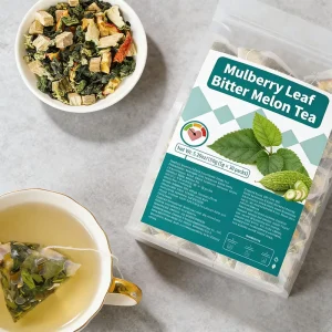 Organic Mulberry Leaf Bitter Melon Tea for Blood Sugar Support Liver Cleanse Antioxidant Rich Herbal Detox Tea Natural Wellness
