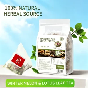 Organic Natural Winter Melon Lotus Leaf Herbal Tea for Weight Loss Slimming Detox Fat Burner Sugar Free Caffeine Free