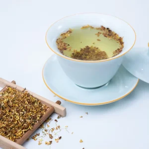 Organic Osmanthus Herbal Tea Freshly Processed Flower Flavored for Slimming Health Tea in Bulk Sachet Box Cup Packaging