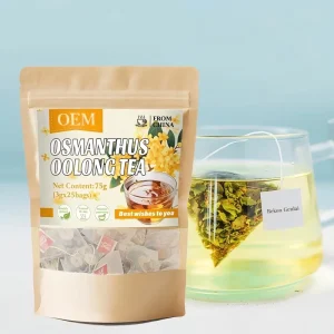 Organic Osmanthus Oolong Tea Low Caffeine Vegan Non GMO Unsweetened Floral Aroma Antioxidant Cold Brew Iced Summer Bulk