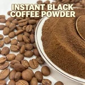 Original Factory Production Bulk Instant Black Coffee Powder Rich Mellow Aroma Applied to Americano and Cold Brew Coffee