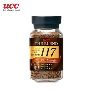 Original Genuine UCC Youshishi 117 114 Freeze-dried Instant Pure Black Coffee Powder 90g Per Bottle Black Coffee Is Sugar Free