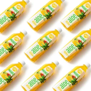 Original Mango Pomegranate Flavor Aloe Vera Juice with Pulp in PET Bottles