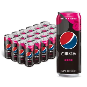 Original Raspberry Flavor Sugar-Free Cola 330ml Energy Carbonated Soft Drink Soda Can Exotic Carbonated Drink