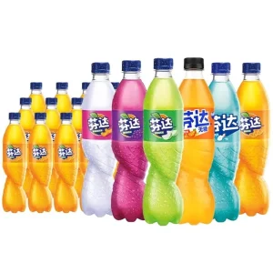 Original Soda Drinks Carbonated Beverages Peach Apple Fruit Flavor Bottles 500mL Soft Drinks