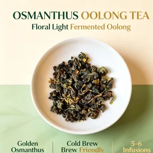 Osmanthus Oolong Tea Classic Floral Tea Anxi Taiwan Cold Hot Brew Natural Fragrance Direct