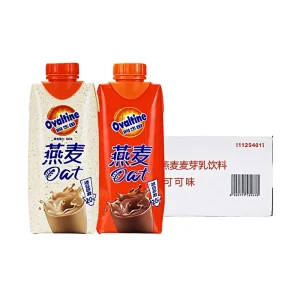 Ovaltine Rich Cocoa 330ml 12 Boxes Full Carton for Pak Packaging Malted Oat Milk Flavored Beverage Shelf Life 360 Days Room