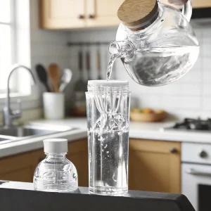 PC Water Bottles 500ml with Lid Leak-Proof BPA Free Boiling Safe Direct Drinking Tea Infuser for Travel Gym Use