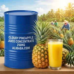 PNC-60B 60 Brix Cloudy Pineapple Juice Concentrate Queen Variety 100% Natural Aseptic 250kg Drum Non GMO