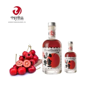 Party Wine Sweet Taste in Glass Bottles Low Alcohol Fresh Fruit Wine Hawthorn Sake