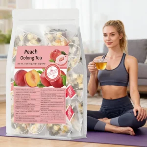 Peach & Apple Oolong Tea Blended Flavorful Independent Tea Bag Fruit Flavor Herbal Slimming Tea 3.5g*30packs High Quality
