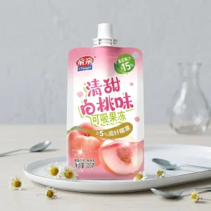 Peach Flavor Mixed QinQin 300g Sippable Jelly Fruit Flavor Packaged in Bag Factory Direct Sales