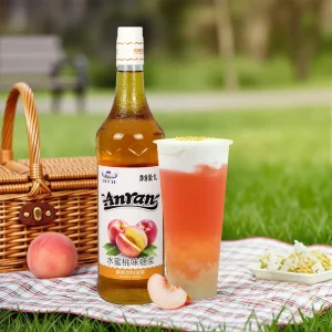 Peach Halal 1L Peach Concentrate Flavored Juice High Fruit Juice Fruit Syrup