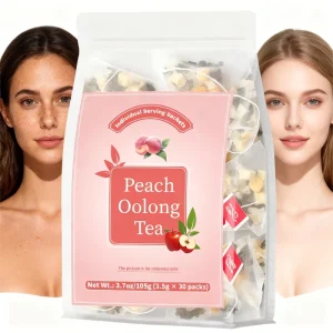 Peach Oolong Beauty Tea Natural Skin Detox Flavorful Tea Women Improves Dull Skin Enhances Glow