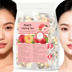 Peach Oolong Flavor Detox Tea Natural Herbal Tea Bag for Women’s Beauty Tea