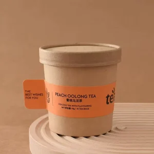 Peach Oolong Herbal Slimming Tea Bag Sugar Free Food Grade 18g Bottle Packaging Unisex 6 Month Shelf Life
