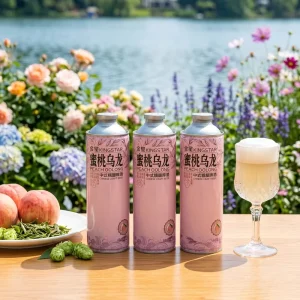 Peach Oolong Tea Ale Herb Spice Beer 1L Aluminum Cans Bottles 4.1% ABV Natural Taste High Quality Fast Delivery for