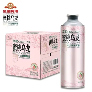 Peach Oolong Tea Chinese Tea Flavor Herb and Spice Beer 1L Canned Bottle 4.1% Alcohol Natural Taste High Quality