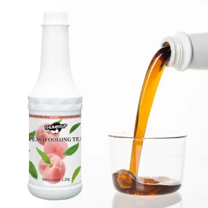 Peach Oolong Tea Liquid Concentrate Natural Fruit Flavor Powder for Boba Ingredients Smoothie Mix Drinks Healthy